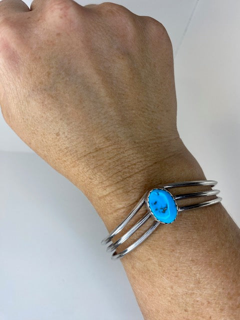 Triple Band Turquoise Cuff