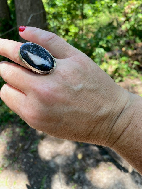 Large Oval Onyx Ring