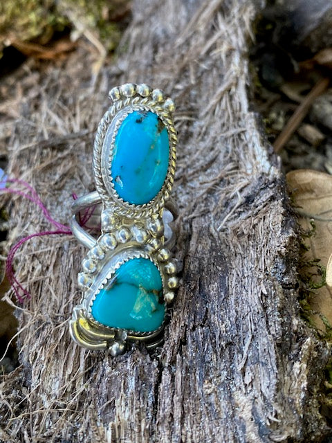 Double Turquoise Ring
